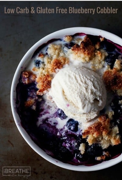 Keto Blueberry Cobbler