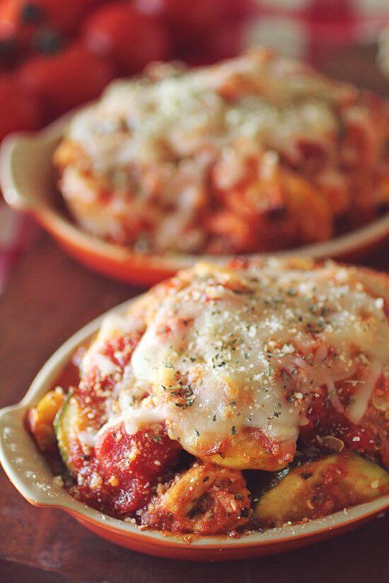 Keto zucchini recipes - slow cooker parmesan