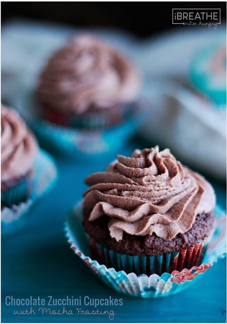 Chocolate zucchini cupcakes