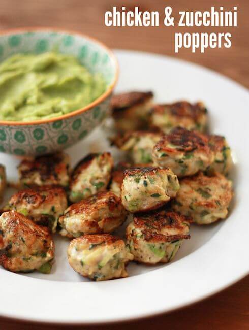 zucchini chicken poppers