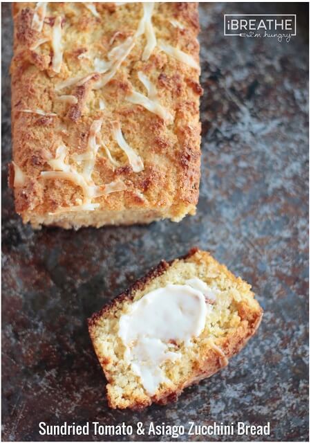 This low carb zucchini bread recipe is crusty on the outside and tender on the inside! Make them in muffin cups to take for lunch! Delicious with soup, or even breakfast!