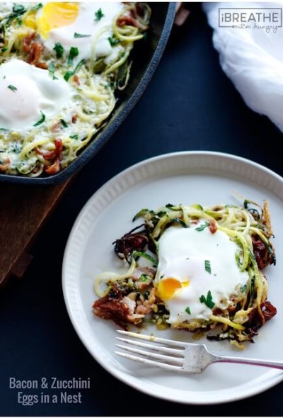 This easy and delicious low carb breakfast recipe is the perfect way to use up that zucchini in your fridge!!
