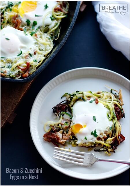 This easy and delicious low carb breakfast recipe is the perfect way to use up that zucchini in your fridge!!