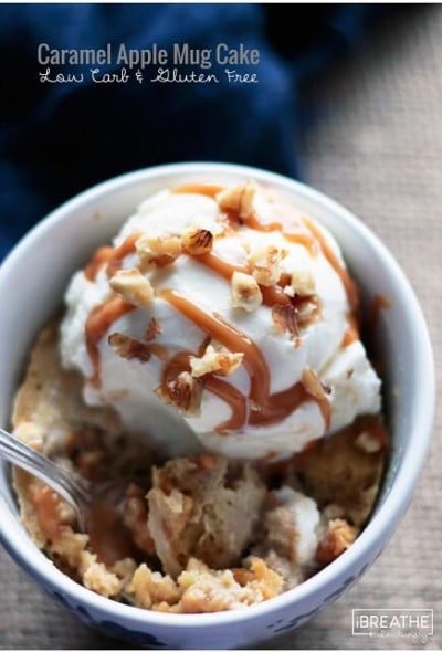 keto apple mug cake