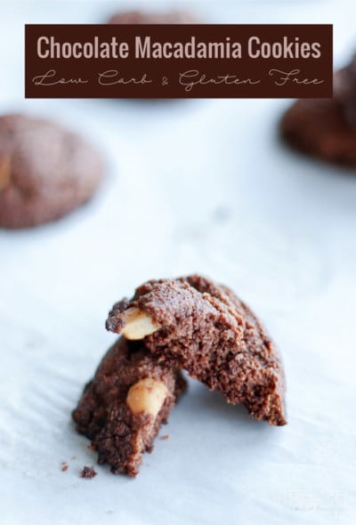 Easy Chocolate Almond Macadamia Cookies - Tastes like the edge of the brownie!