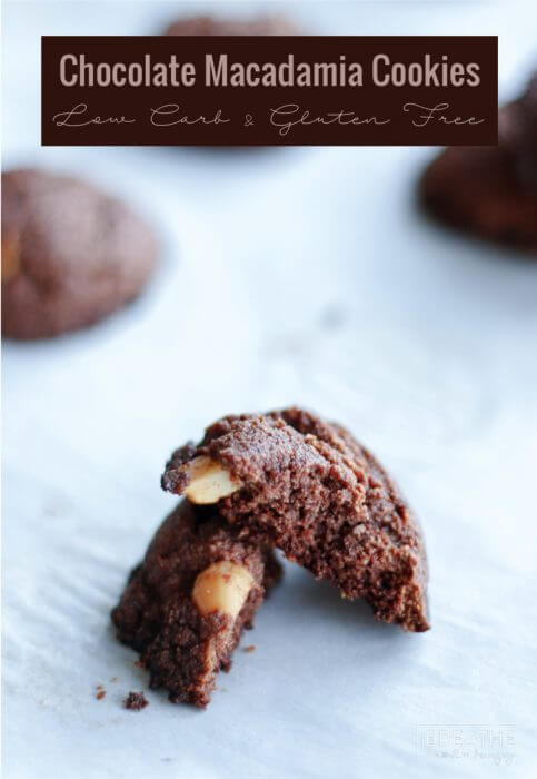 Easy Chocolate Almond Macadamia Cookies - Tastes like the edge of the brownie!