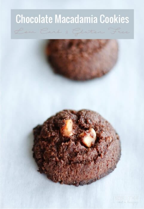 Easy Chocolate Macadamia Nut Cookies - rich and fudgy they are also keto friendly!