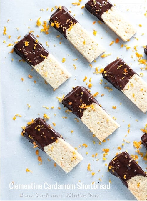 clementine cardamom shortbread cookies