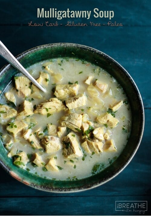 A delicious and easy low carb Mulligatawny soup recipe that's perfect to use up those turkey leftovers! Keto & Atkins friendly.