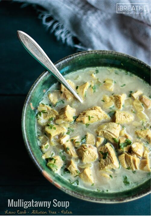 A delicious low carb Mulligatawny soup recipe that's perfect for chilly winter evenings! Keto & Atkins friendly.
