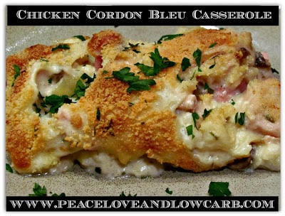 A leftover ham recipe for low carb chicken cordon blue