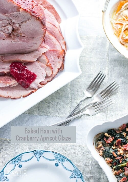 This Low Carb Baked Ham with Cranberry Apricot Glaze is perfect for entertaining!