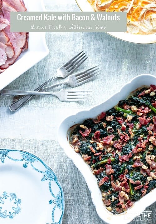 This low carb creamed kale will be a huge hit with your family and friends!