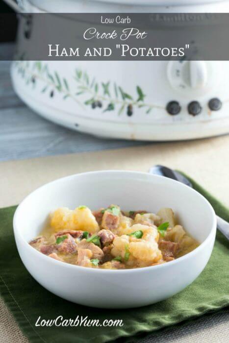 Low Carb Cauliflower and Ham Stew a great way to use up leftover ham