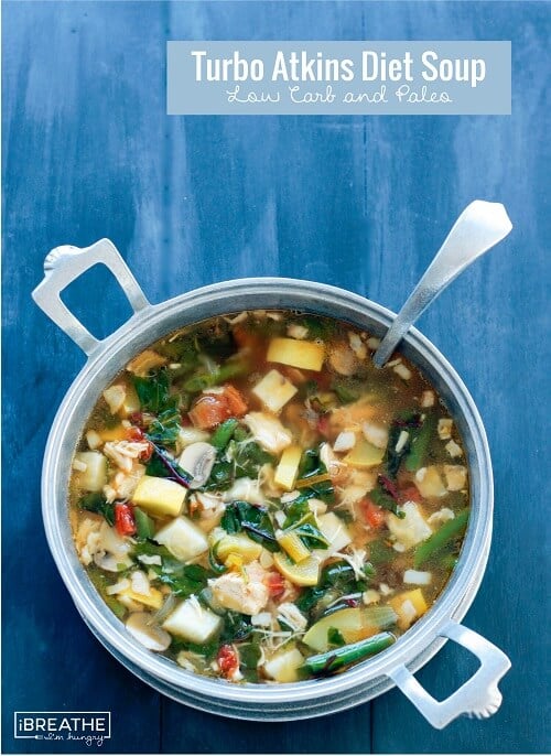 Keto chicken and vegetable soup for the keto soup diet