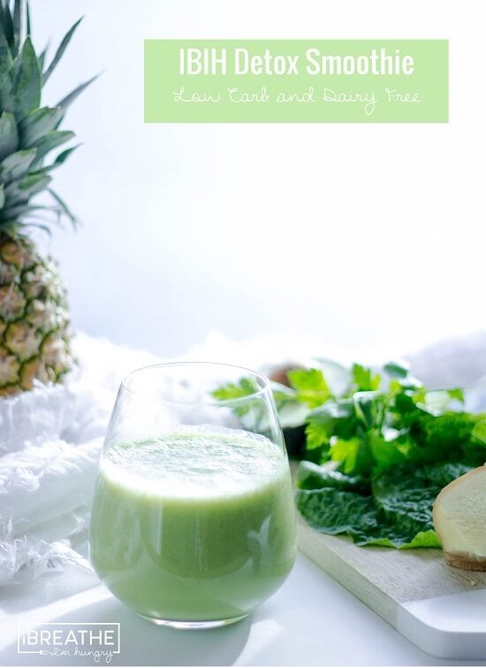 A low carb and dairy free green smoothie recipe that is delicious and refreshing!