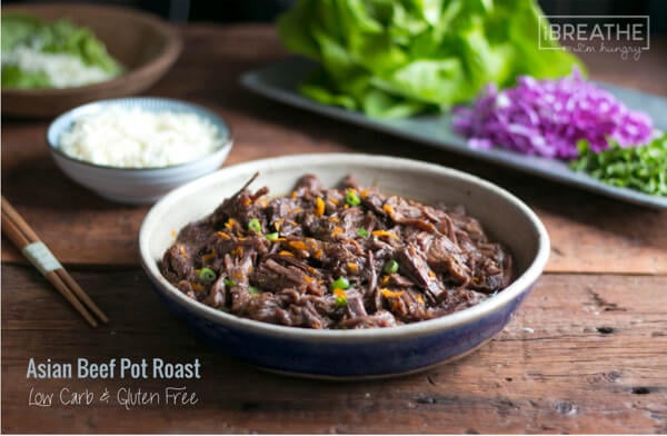 This delicious low carb Asian beef pot roast recipe can be made in the Instant Pot or slow cooker!