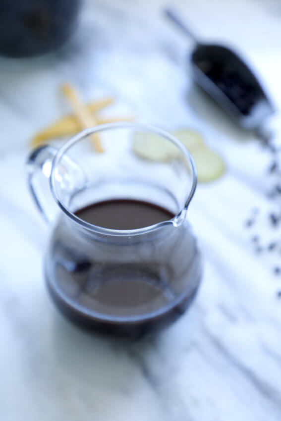 Keto Elderberry Syrup in a glass jar
