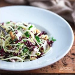 A delicious low carb noodles salad from Mellissa Sevigny of I Breathe Im Hungry