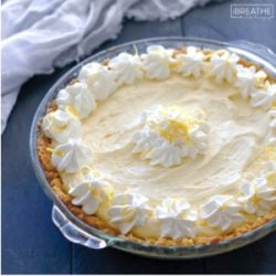 A low carb lemon pie from Mellissa Sevigny of I Breathe Im Hungry