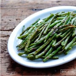 A low carb green bean recipe from Mellissa Sevigny of I Breathe Im Hungry