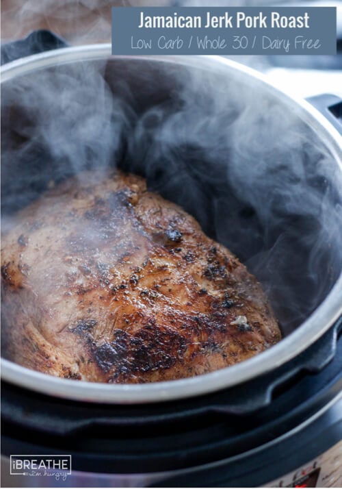 Make this easy and delicious Jamaican Jerk Pot Roast in your Instant Pot, Dutch oven or slow cooker! Paleo, Whole 30, Low Carb, Keto, Atkins, THM