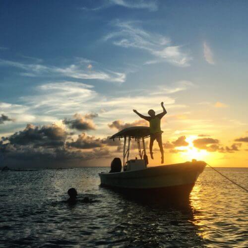 Belize sunset by Mellissa Sevigny of I Breathe Im Hungry