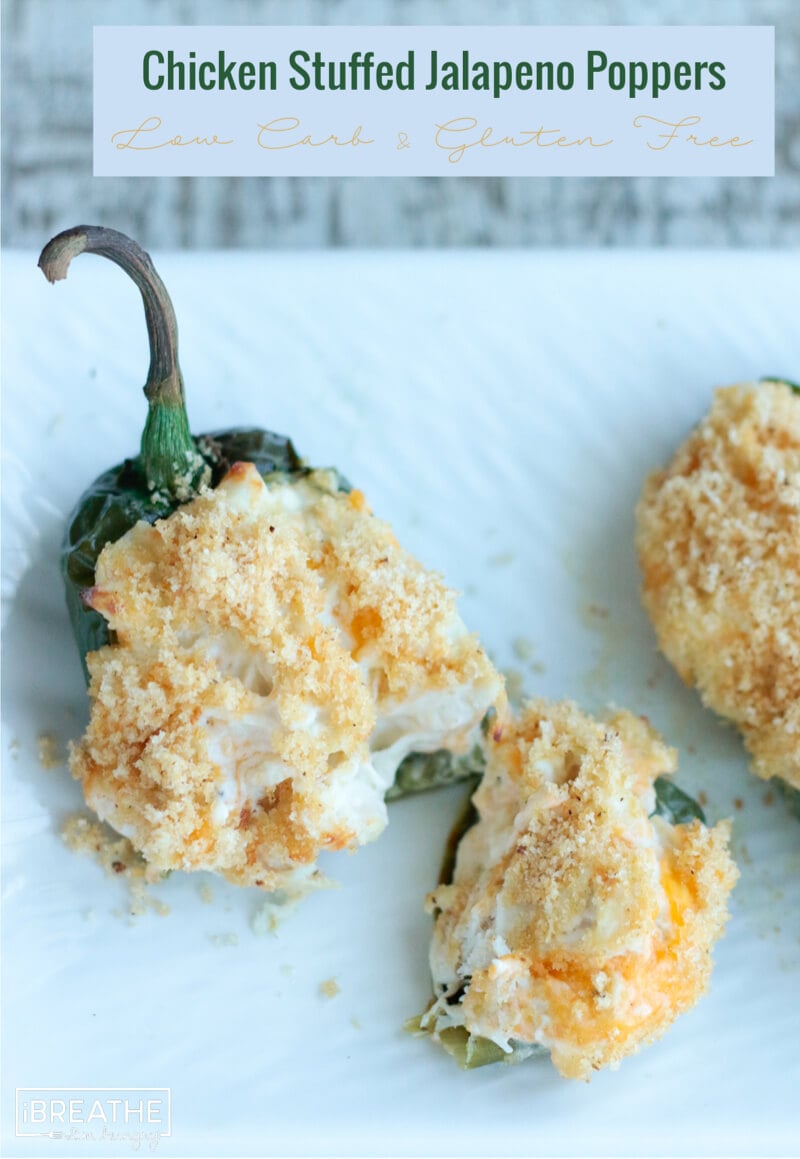 Cheesy Chicken Stuffed Jalapeno Poppers