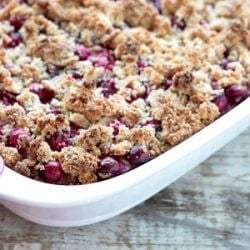 A low carb cranberry walnut coffee cake dessert recipe from Mellissa Sevigny of I Breathe Im Hungry