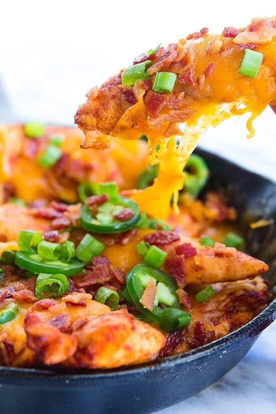 Best low carb chicken recipes - chicken nachos