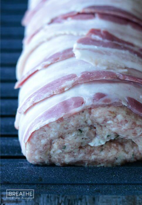 Jalapeno Popper Stuffed Pork Meatloaf Keto