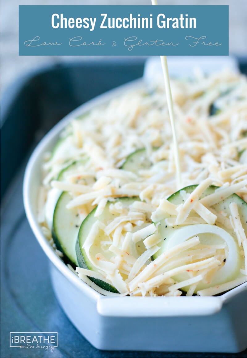 Zucchini Gratin before baking