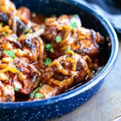 A low carb instant pot chicken recipe from Mellissa Sevigny of I Breathe Im Hungry