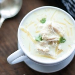 A keto chicken soup recipe from Mellissa Sevigny of I Breathe Im Hungry