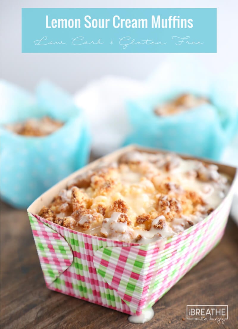 Make these keto lemon sour cream muffins in muffin cups or mini loaves!