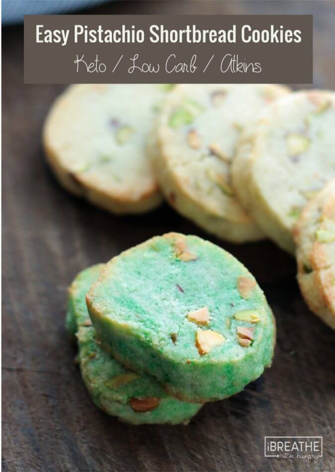 Green Pistachio Shortbread Cookies