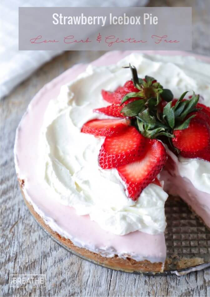 Spring perfection - Keto Strawberry Icebox Pie