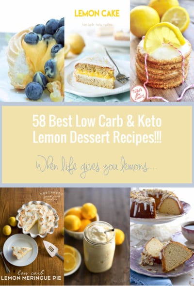 A collection of the best keto lemon dessert recipes