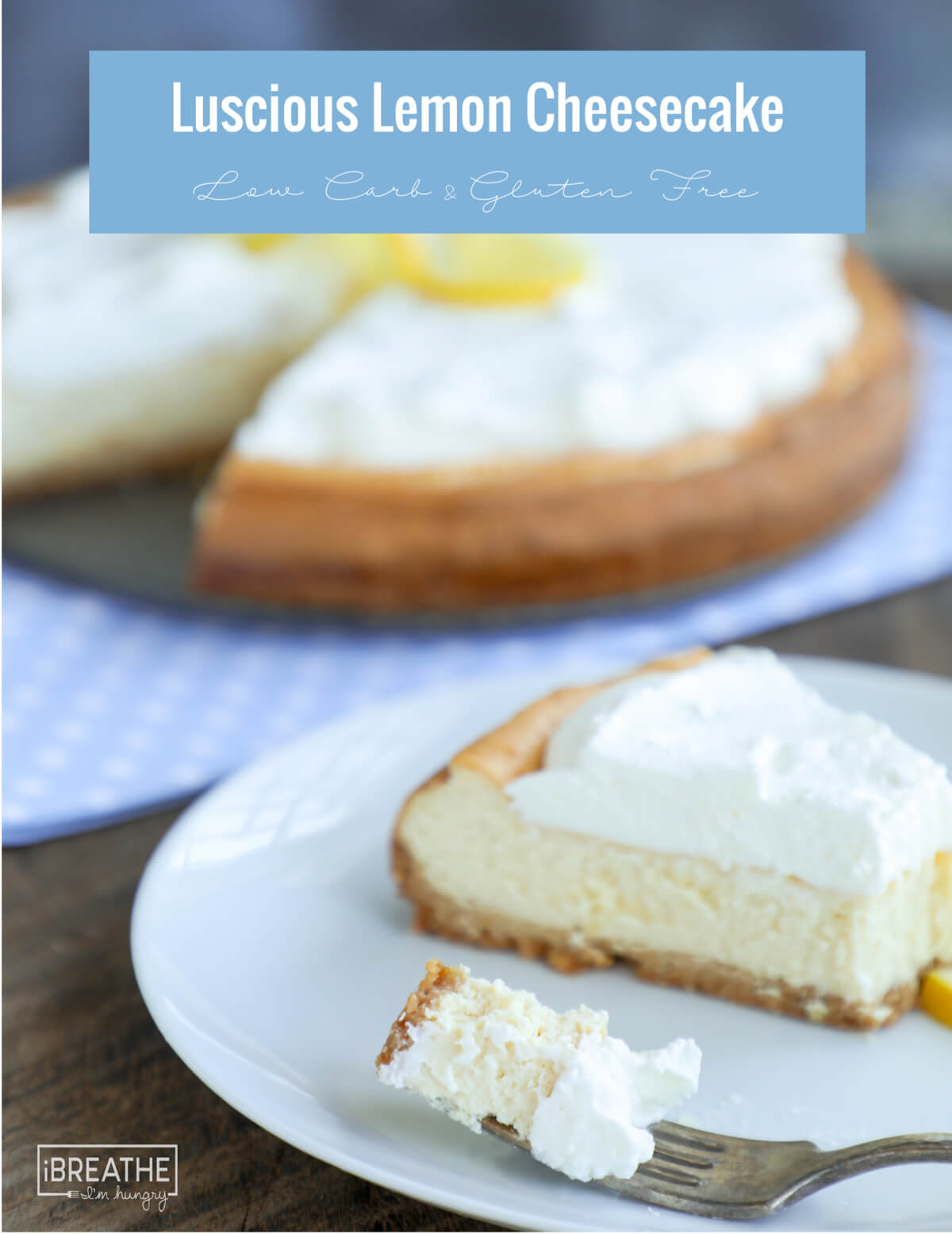 forkful of creamy keto cheesecake