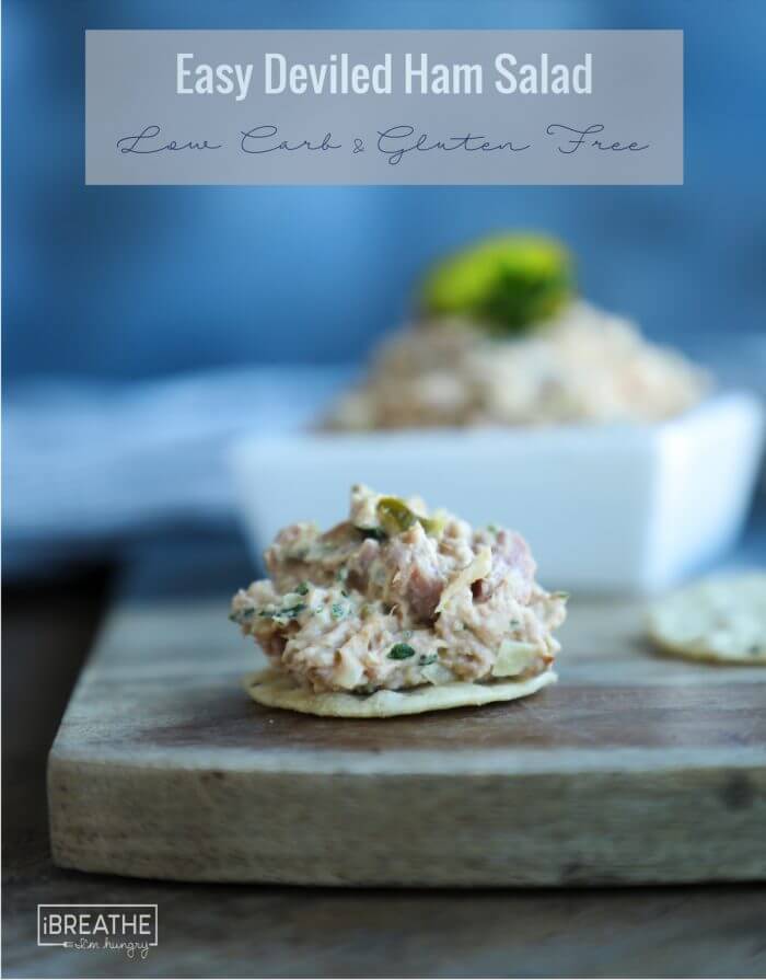 The perfect use for leftover ham, this easy keto deviled ham salad will be a hit with the entire family!