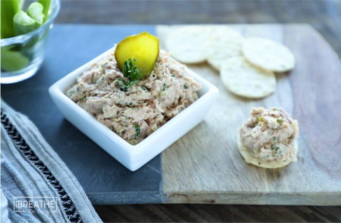 Easy Keto Deviled Ham Salad - salty, spicy, tangy perfection!