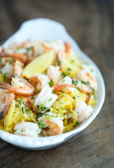 Keto Shrimp Scampi with no cheese