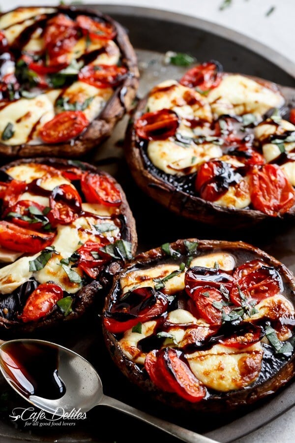 caprese stuffed portobellos