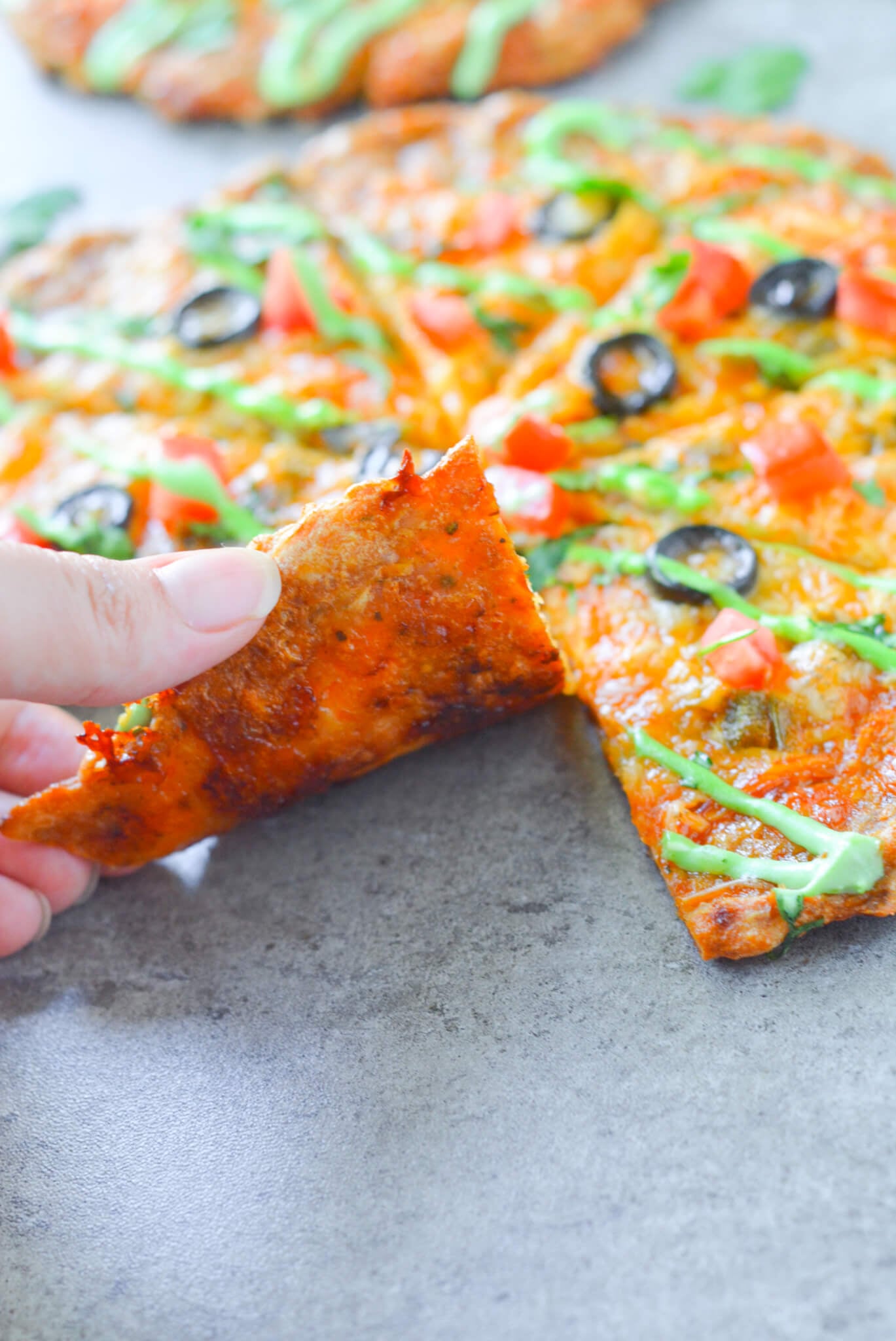 keto chicken crust taco pizza
