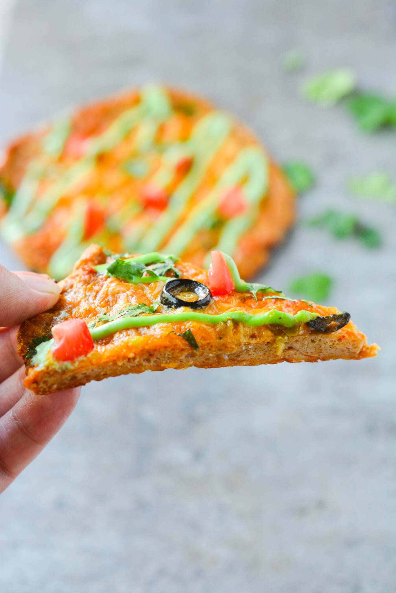 low carb chicken crust pizza with taco seasoning