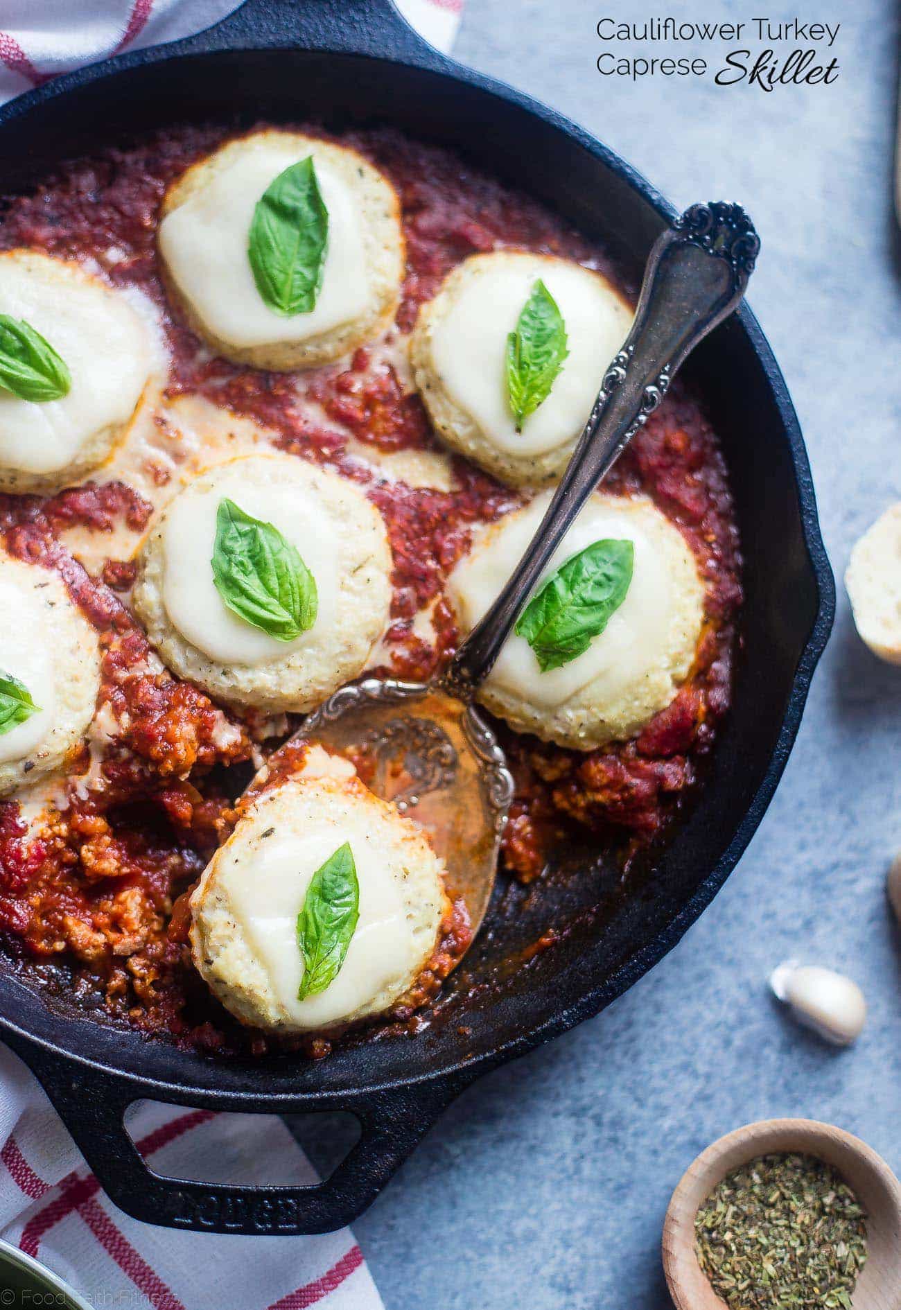 Keto Caprese Recipes - Turkey Skillet