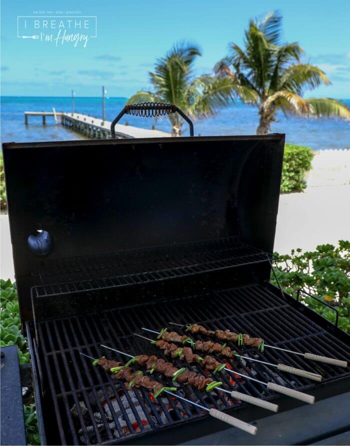These Keto Teriyaki Beef Skewers are easy to make and fun to eat!