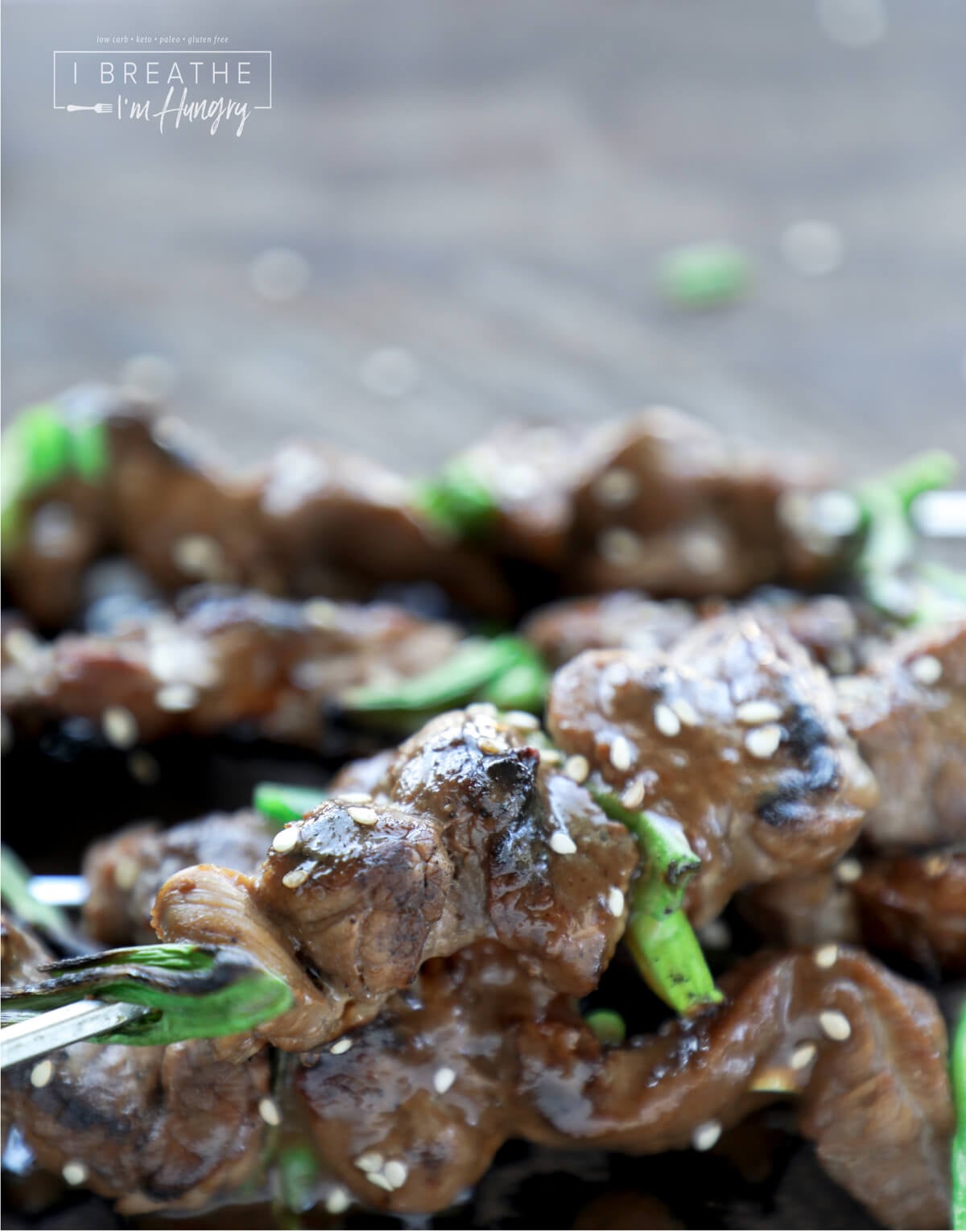 Keto Teriyaki Beef on a Stick