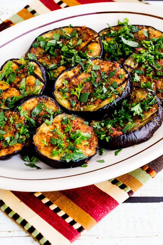 Grilled eggplant