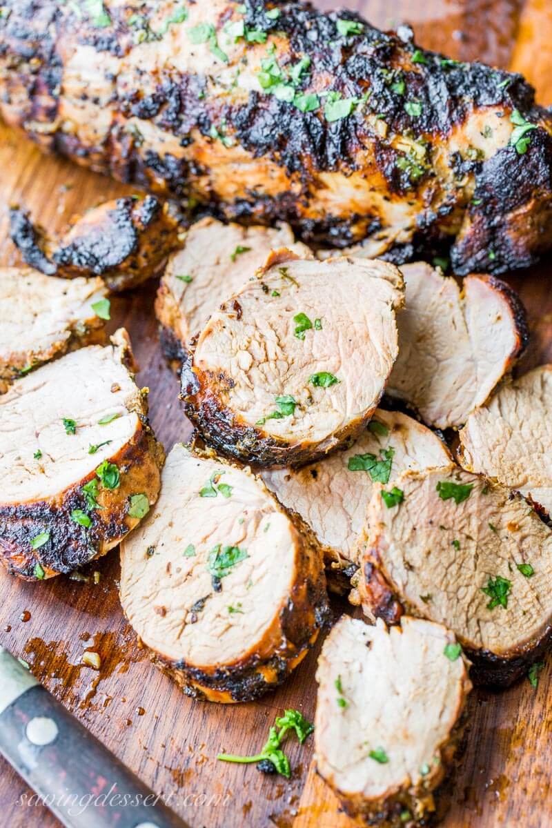 keto grilling recipes - grilled mojo pork tenderloin